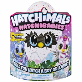 Hatchimals 6046468 - HatchiBabies Unikeet, Ei mit Baby-Hatchimal und interaktiven Accessoires - 1